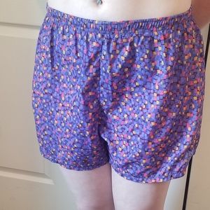 Multicolored athletic shorts